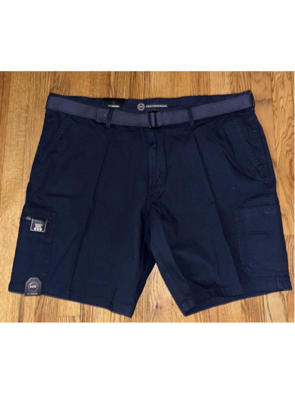 Weatherproof Shorts Blue Night Utility Shorts Outdoor 10' Inseam NWT Men's 44W